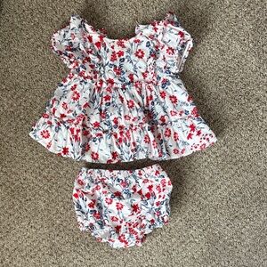 Janie & Jack Floral Bloomer Set